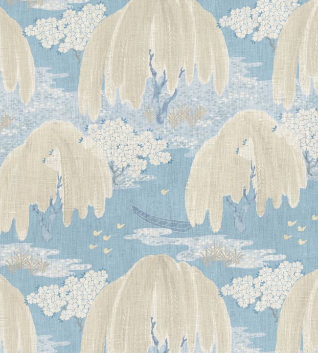 Willow Tree Fabric by Anna French Soft Blue