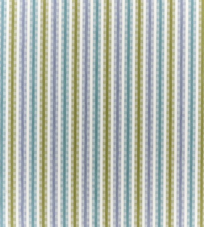 Willowbourne Fabric by Clarke & Clarke Periwinkle/Aqua/Lime