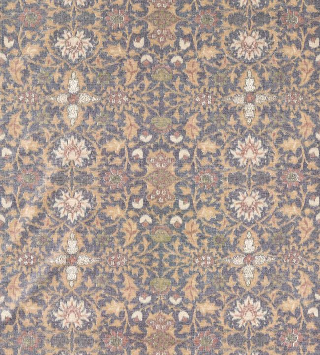 Wilton Warp Print Fabric by Morris & Co Indigo