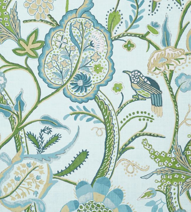 Windsor Wallpaper by Thibaut Spa Blue