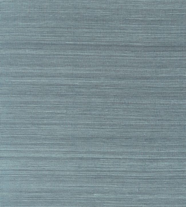 Windward Sisal Wallpaper by Thibaut Dusty Teal