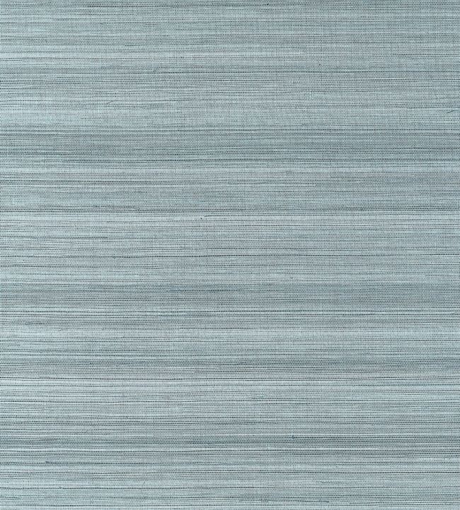 Windward Sisal Wallpaper by Thibaut Stormy Blue