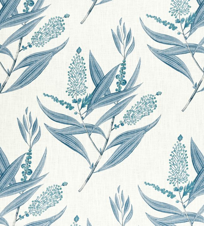 Winter Bud Fabric by Anna French Blue