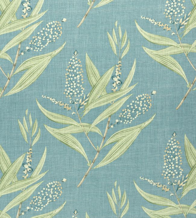 Winter Bud Fabric by Anna French Teal