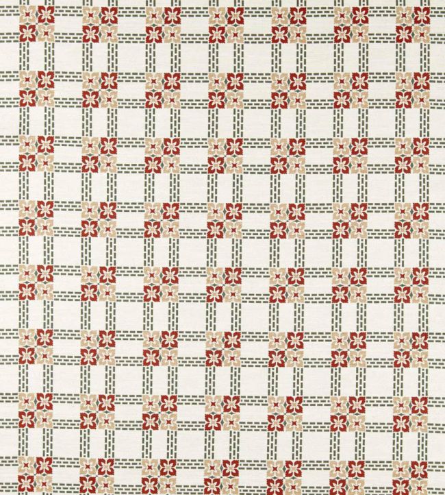 Wisley Weave Fabric by Morris & Co Russet/Thyme