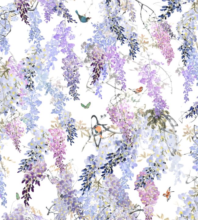 Wisteria Falls Wallpaper by Sanderson Lilac