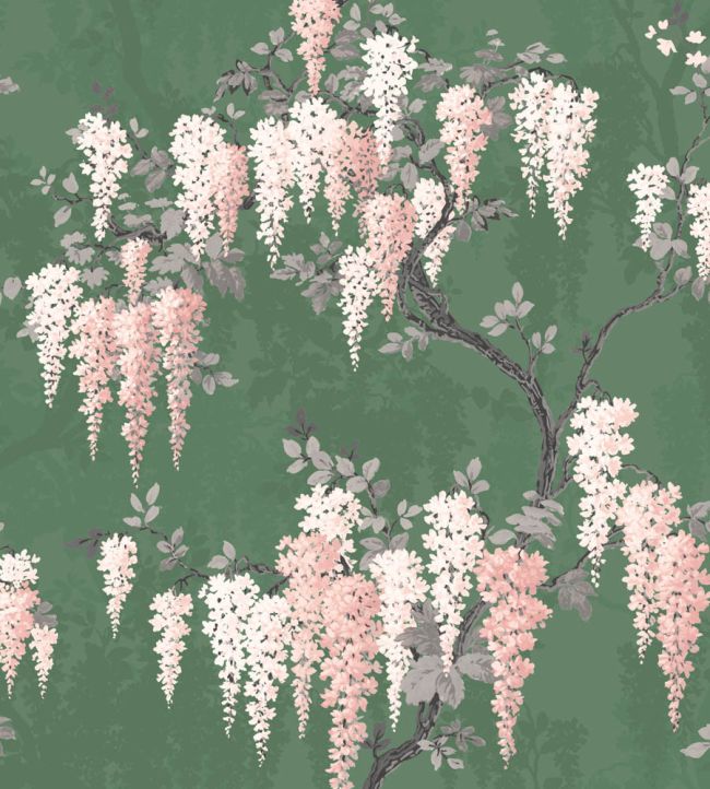 Wisteria Wallpaper by Woodchip & Magnolia Botanical Green