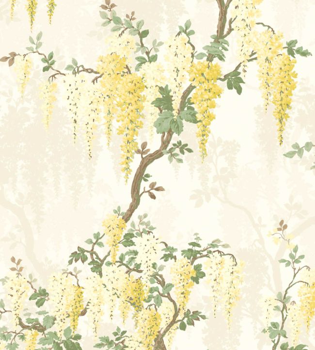 Wisteria Wallpaper by Woodchip & Magnolia Lemon Yellow