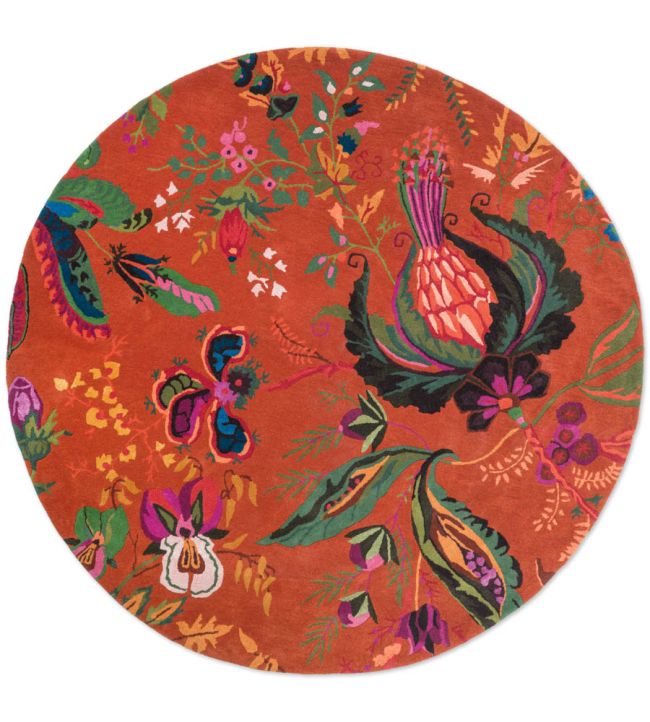Harlequin Wonderland Floral Round rug Amber/Lapis 144713150001-US Amber/Lapis