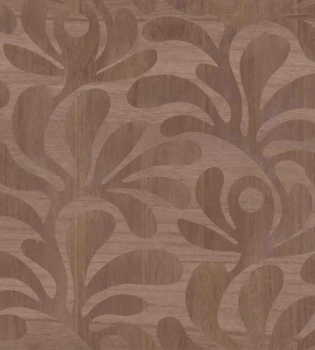 Woodblock Beetle Fern Wallpaper by Moooi Walnut