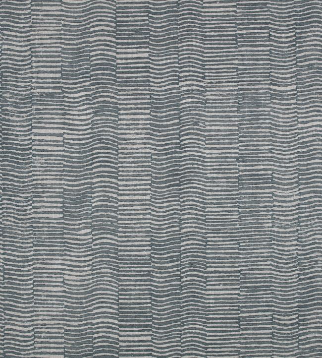 Woodcut Fabric by Mark Alexander Atlantic