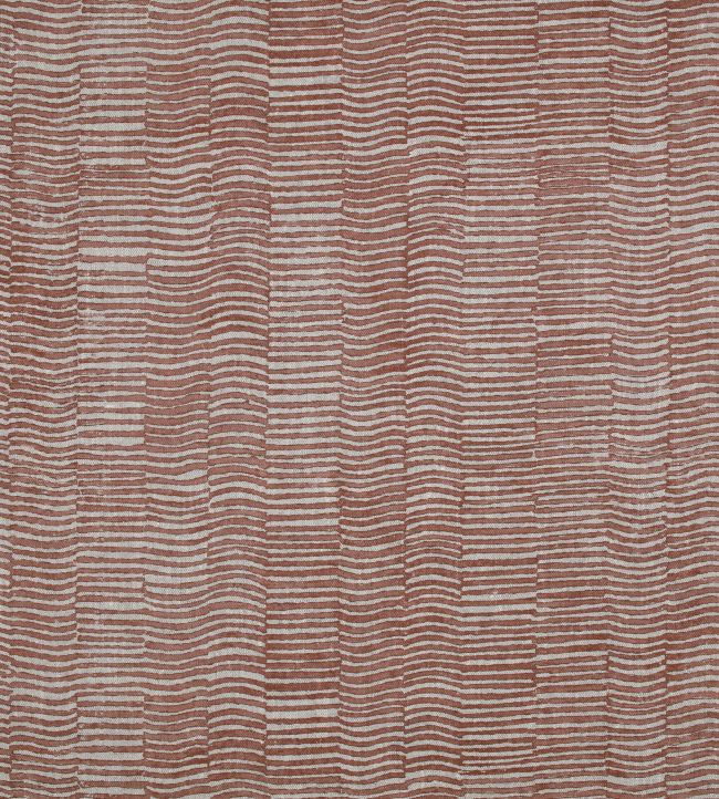 Woodcut Fabric by Mark Alexander Burnt Orange
