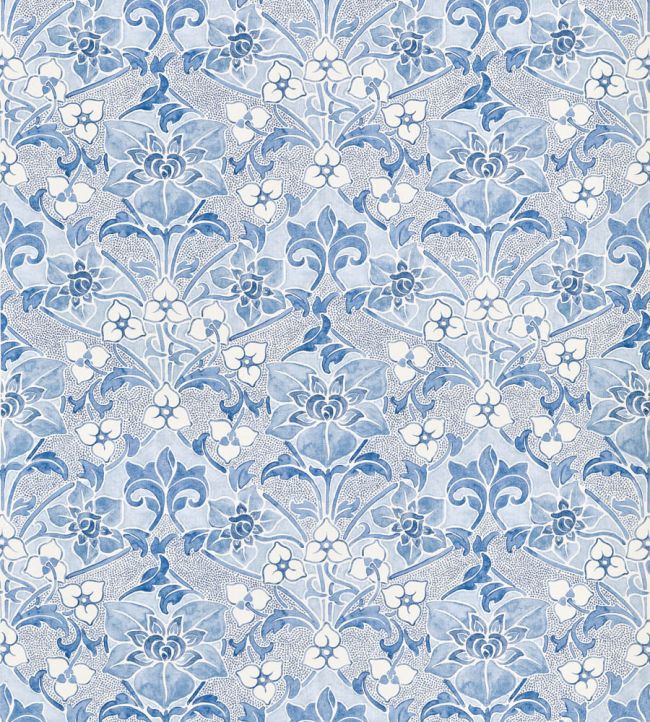 Woodford Fabric by Thibaut Blue