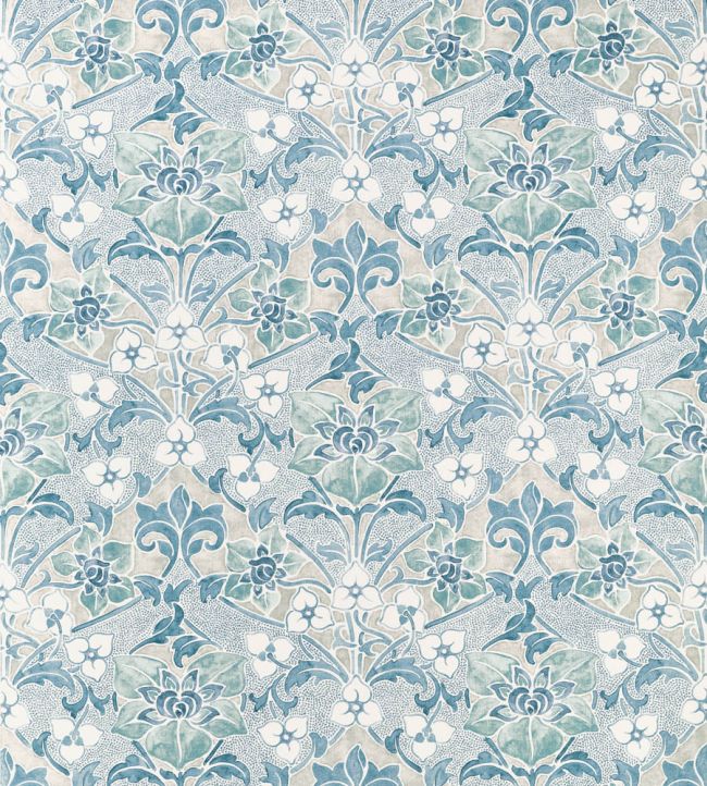 Woodford Fabric by Thibaut Spa Blue