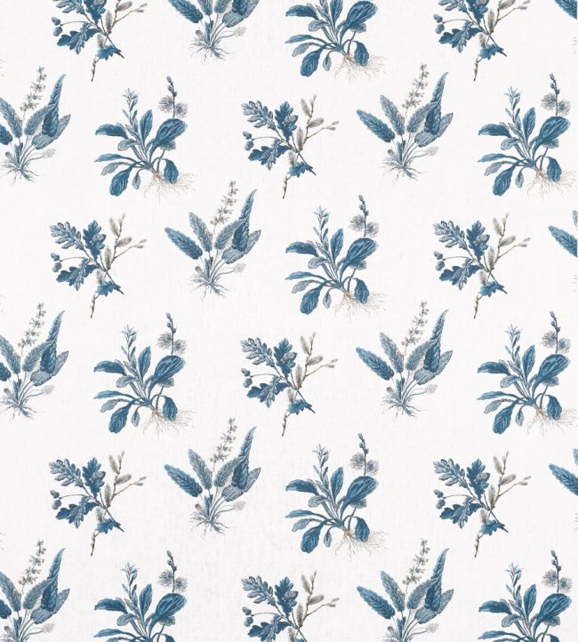 Woodland Fabric by Anna French Blue