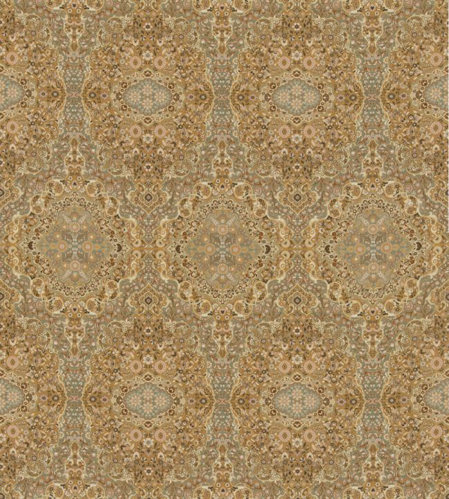 Woodland Paisley Fabric by Mulberry Home Ochre