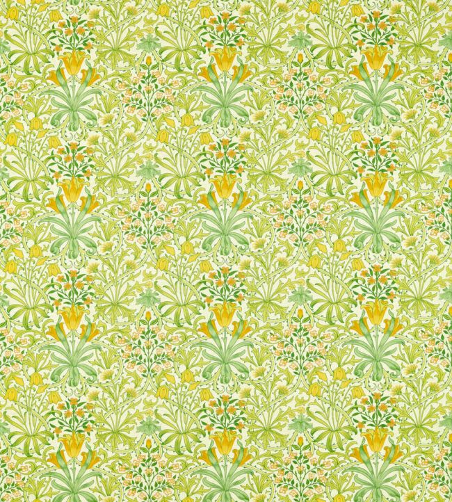 Woodland Weeds Fabric by Morris & Co Sap Green
