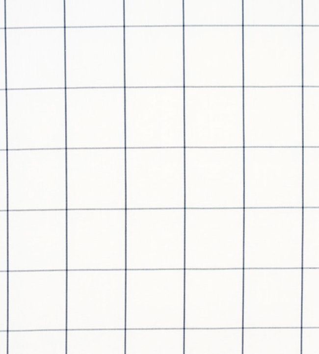 Woodman Check Fabric by Schumacher Indigo