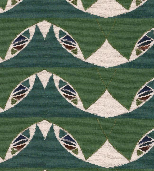 Woods Gate Fabric by MINDTHEGAP Green