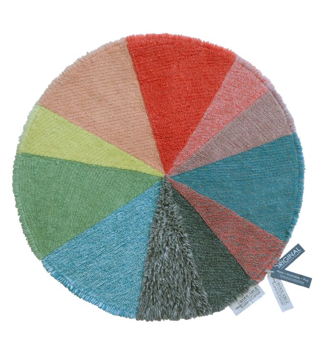 Lorena Canals Woolable Pie Chart rug Multicoloured WO-PIE-RS Multicoloured