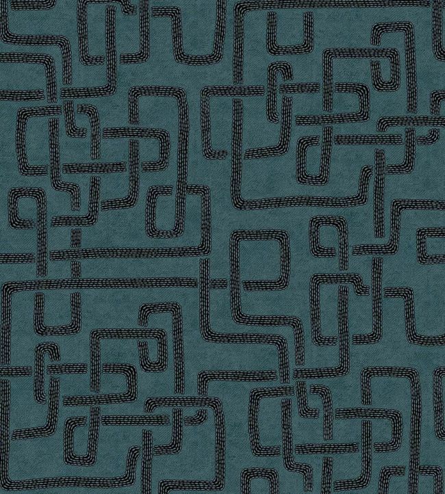 Woven Lines Wallpaper by Eijffinger Blue
