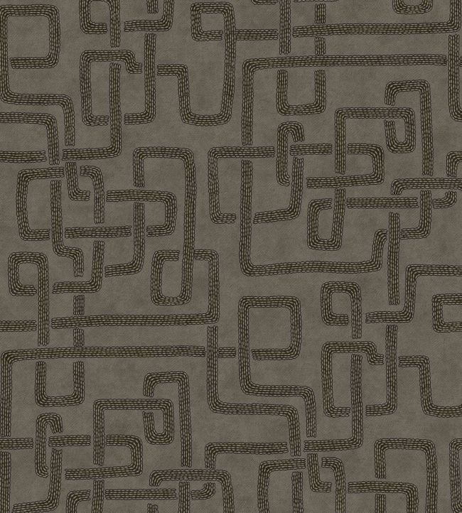 Woven Lines Wallpaper by Eijffinger Brown/Taupe