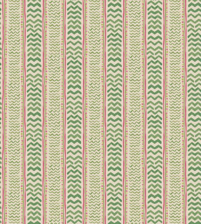 Wriggle Room Wallpaper by GP & J Baker Green/Pink
