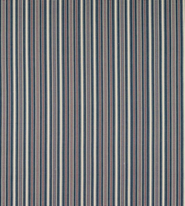 Yarra Stripe Fabric by Jane Churchill Indigo