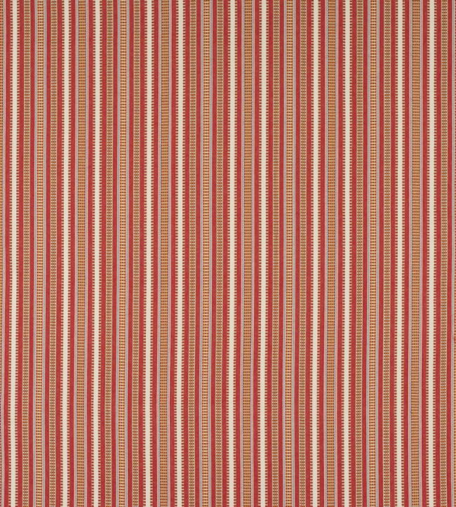 Yarra Stripe Fabric by Jane Churchill Red