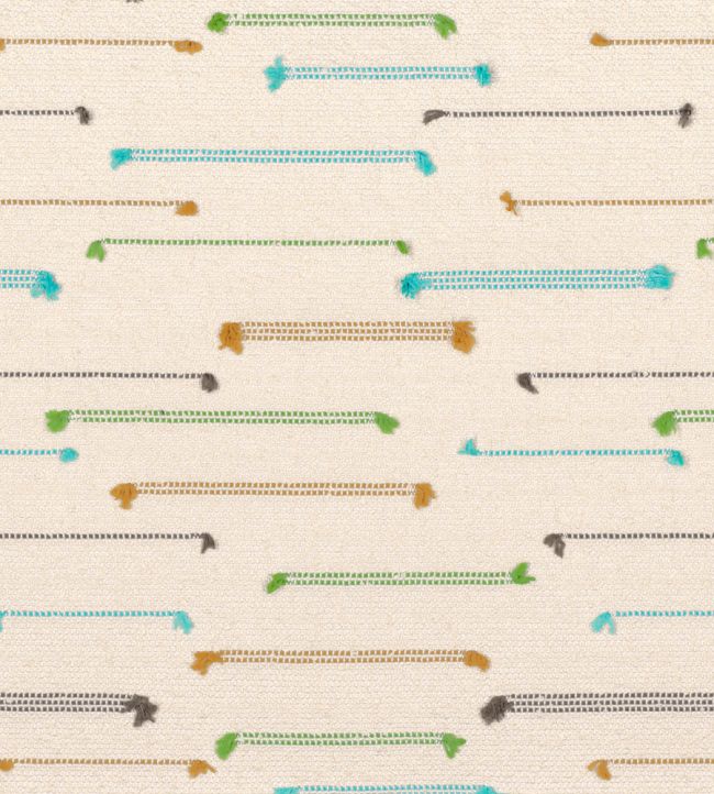 Yei Fabric by Casamance Turquoise Vert