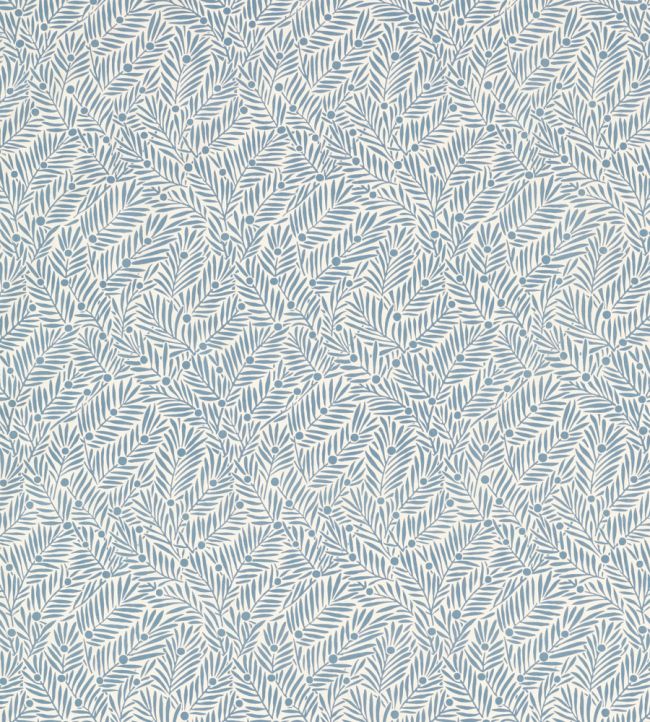 Yew & Aril Fabric by Morris & Co Mineral Blue