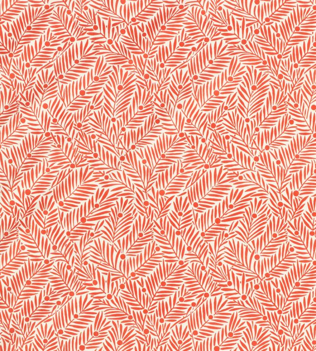 Yew & Aril Fabric by Morris & Co Watermelon