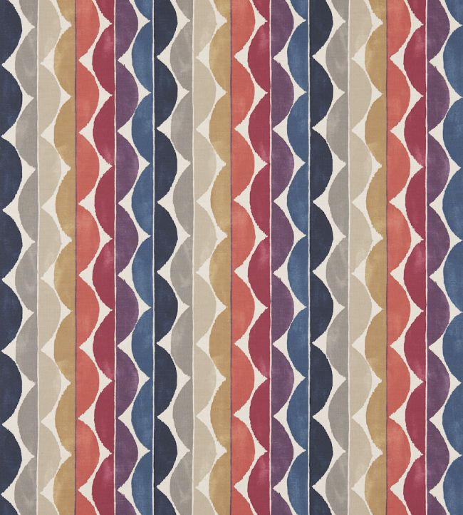 Yoki Fabric by Scion Fig / Amber / Indigo