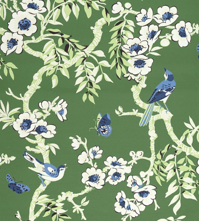 Yukio Fabric by Thibaut Green