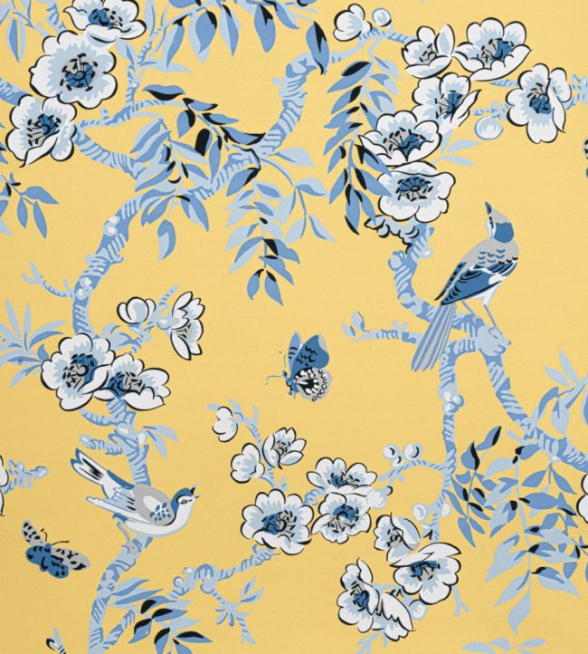 Yukio Fabric by Thibaut Yellow