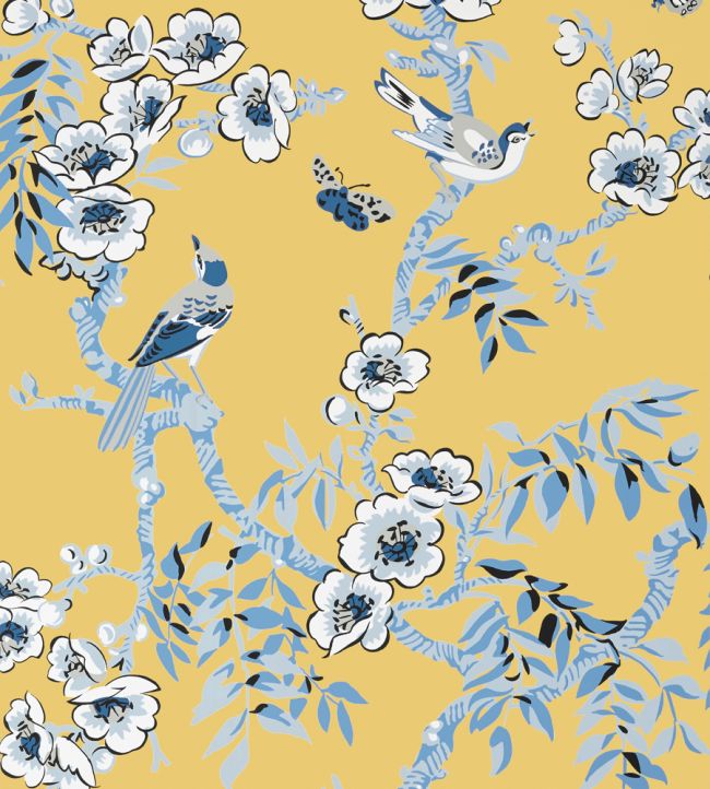 Yukio Wallpaper by Thibaut Yellow