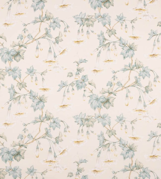 Yvette Fabric by Colefax and Fowler Ivory/Aqua