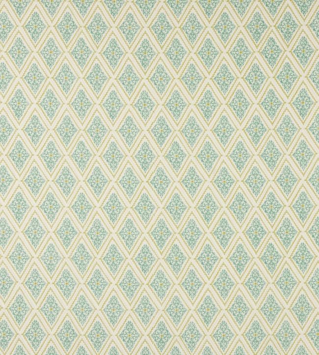 Zadie Fabric by Jane Churchill Aqua/Lime