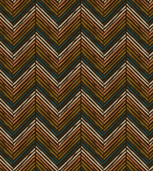 Zahara Fabric by Arley House Umber