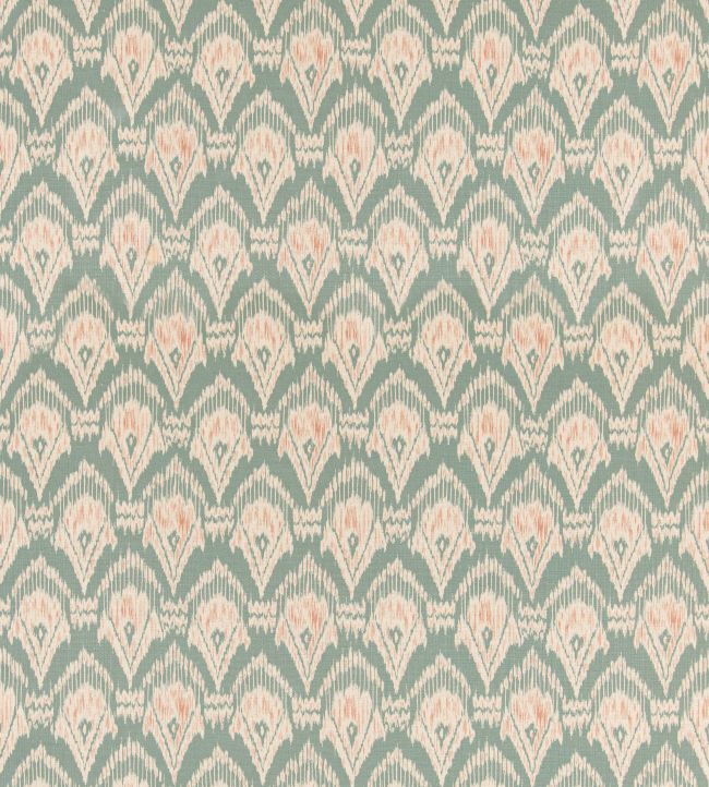 Zaraband Texture Fabric by GP & J Baker Teal/Spice