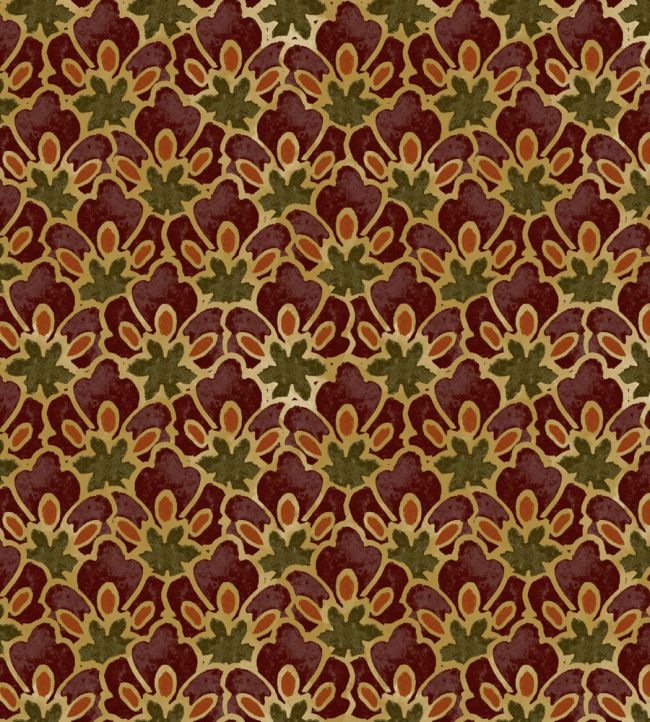 Zareen Fabric by Arley House Cranberry