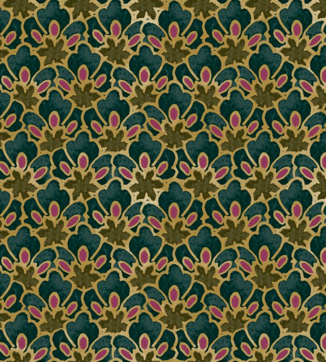 Zareen Fabric by Arley House Verdigris