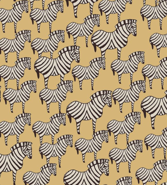 Zebra Wallpaper by Borastapeter Yellow