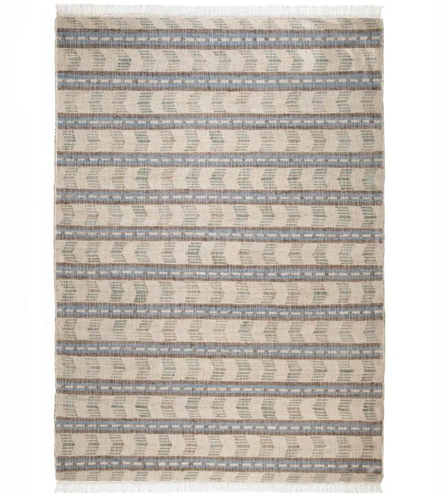 GP & J Baker Zig Zag rug Blue/Natural BA50037.3.0 Blue/Natural