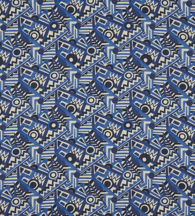 Zig Zag Linen Fabric by Liberty Aviator