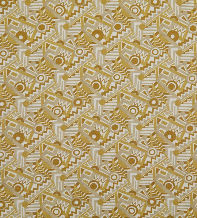 Zig Zag Linen Fabric by Liberty Sahara