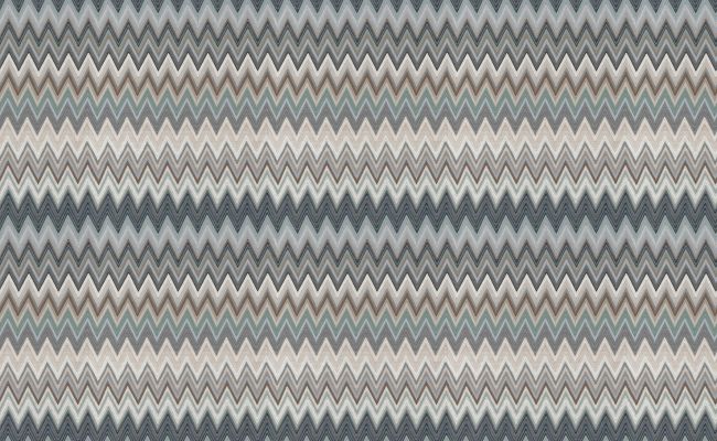 Zig Zag Multicolore Wallpaper by Missoni Blue