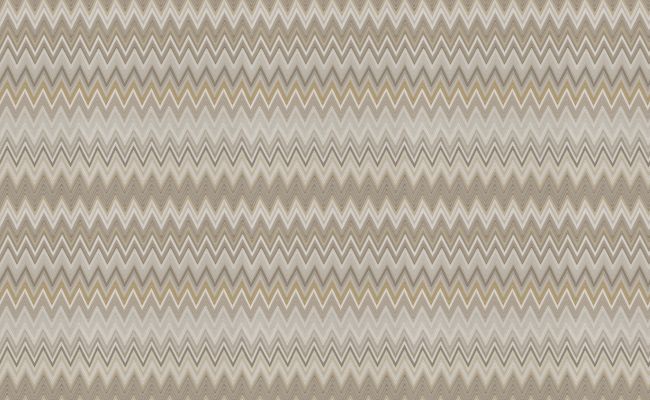 Zig Zag Multicolore Wallpaper by Missoni Sand