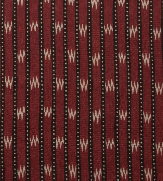 Zig Zag Fabric by Titley and Marr Chocolate & Cardinal