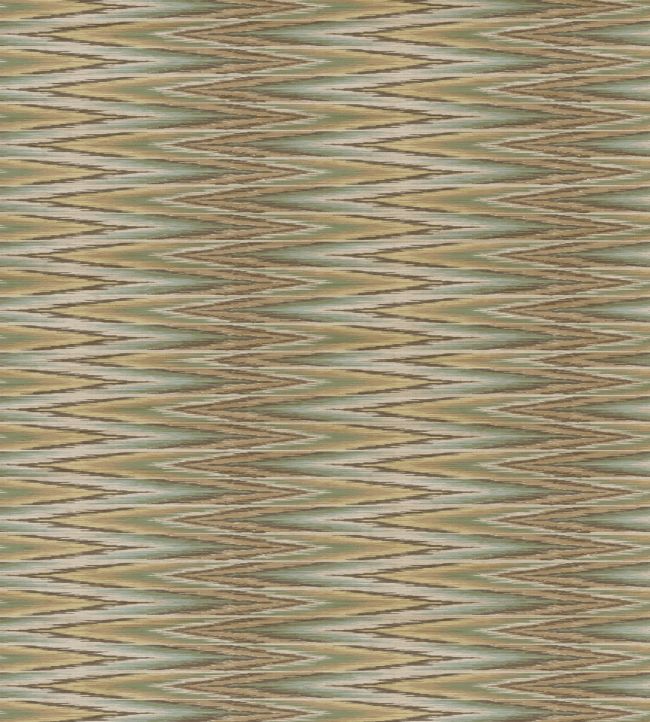 Ziggery Grasscloth Wallpaper by Madeaux 03 Taupe & Teal